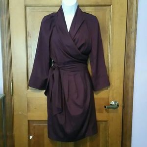 NWOT burgundy wrap Wyatt dress - Size L